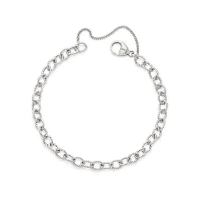 Twisted Wire Cable Charm Bracelet
