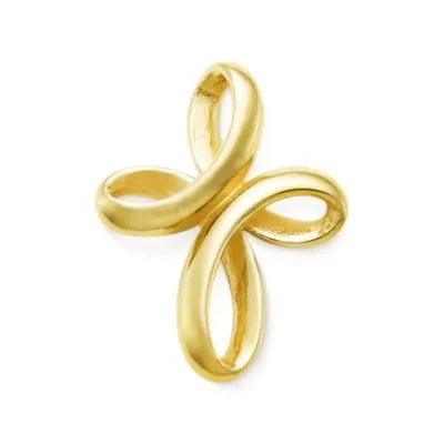 Eternal Ribbon Cross Pendant