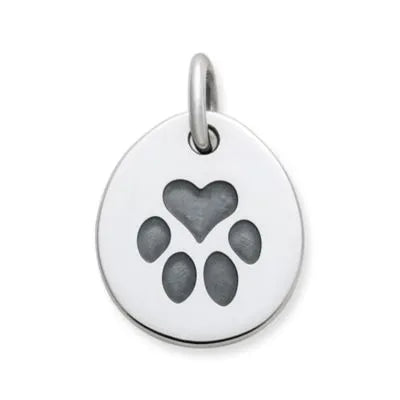 Heart Paw Pet Tag Charm