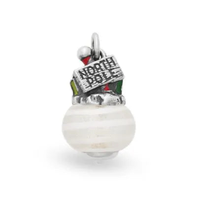Enamel North Pole Art Glass Charm