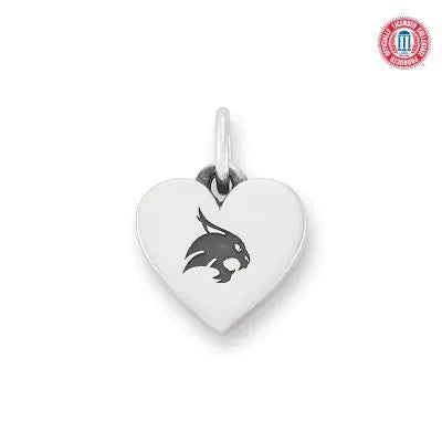 Texas State University Bobcats Small Heart Charm