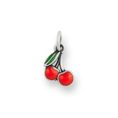 Enamel Cherries Charm