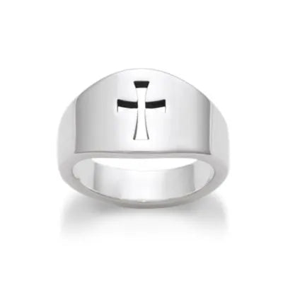 Wide Crosslet Ring
