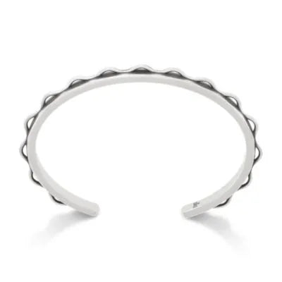 Scalloped Cuff Charm Bracelet