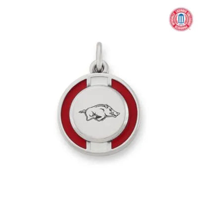 Enamel University of Arkansas School Spirit Charm