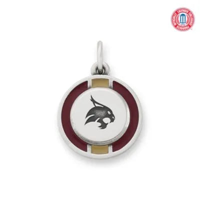 Enamel Texas State University School Spirit Charm