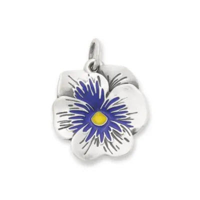Enamel Pansy Charm