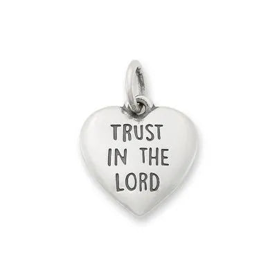 Trust in the Lord Heart Charm