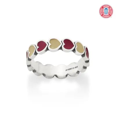 Enamel Flordia State University Connected Hearts Ring