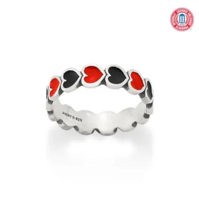 Enamel Texas Tech University Connected Hearts Ring