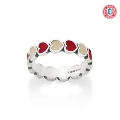 Enamel The University of Oklahoma Connected Hearts Ring