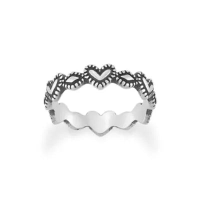 Hearts and Beads Ring